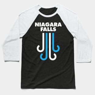 Niagara Falls Retro Design Baseball T-Shirt